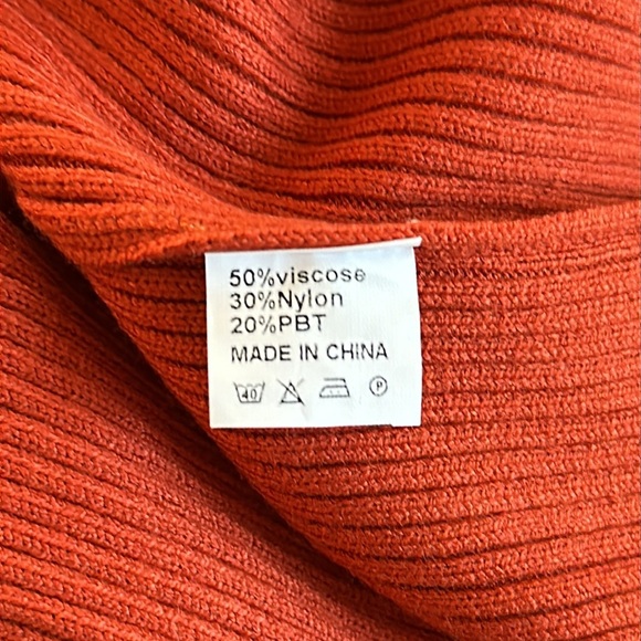 ANRABESS *NEW* Women's 2023 Fall Bell Long Sleeve Ribbed Knit Sweater Dress - Picture 10 of 10